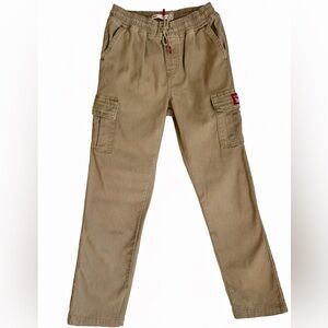 Levi’s Boys Cargo Pants – Size 10 – Khaki Elastic Waist